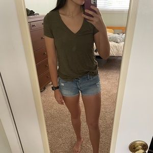 Olive v-neck